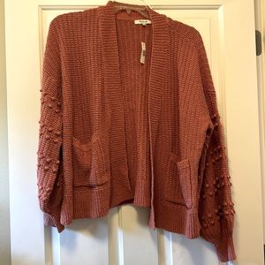 Madewell bobble sleeve cardigan BNWT